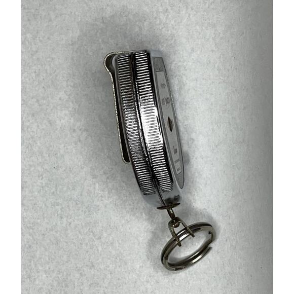 Vintage Evans Power Key Caddy K2 Retractable Chrome Belt Clip Keychain USA Made - Picture 4 of 6